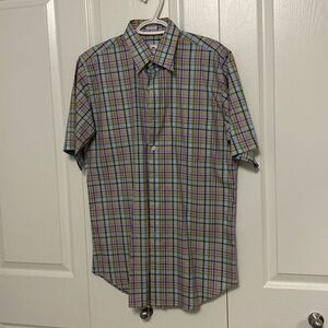 Men’s size L Peter Millar button down short sleeved shirt